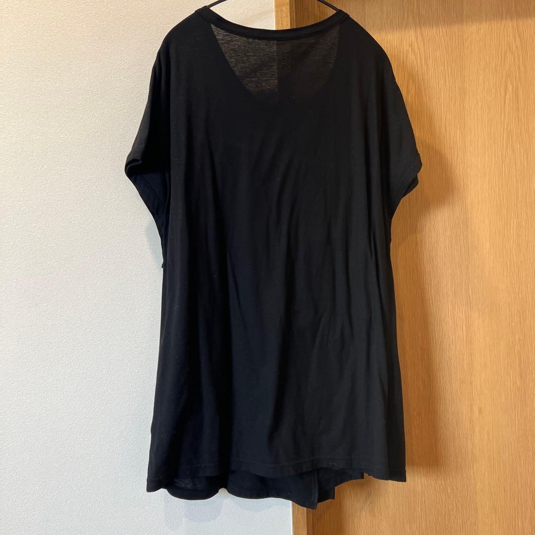 未着用　ヨウジヤマモト　ルーズフィット ブラック Tシャツ 半袖