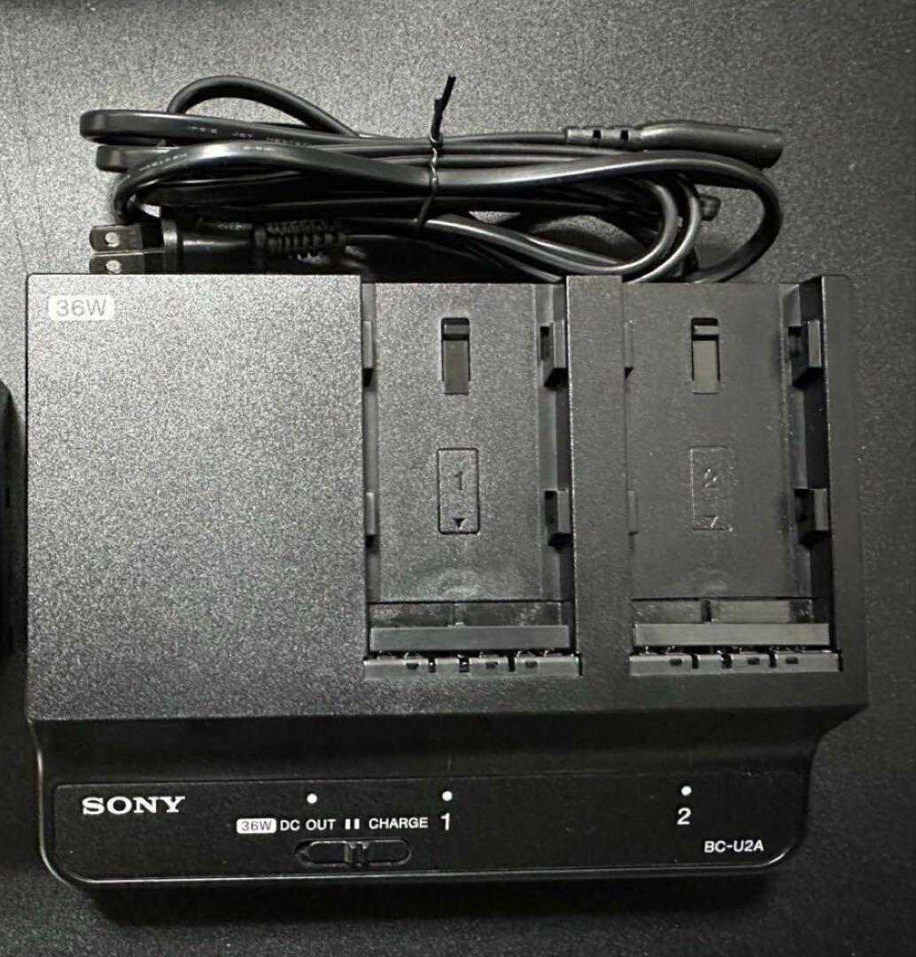 一度使用ほぼ新品　SONY BC-U2A 充電器　PXW-Z200 BP-U70
