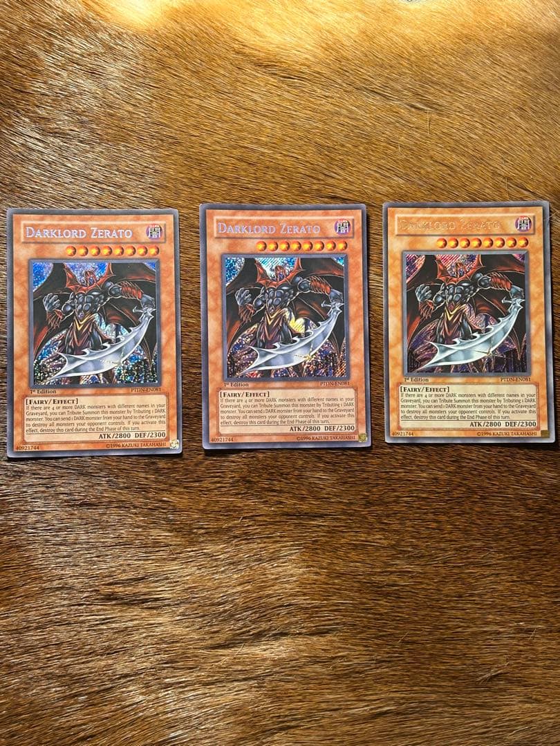 遊戯王 堕天使ゼラート 1st 3枚セット PTDN-EN081 初版