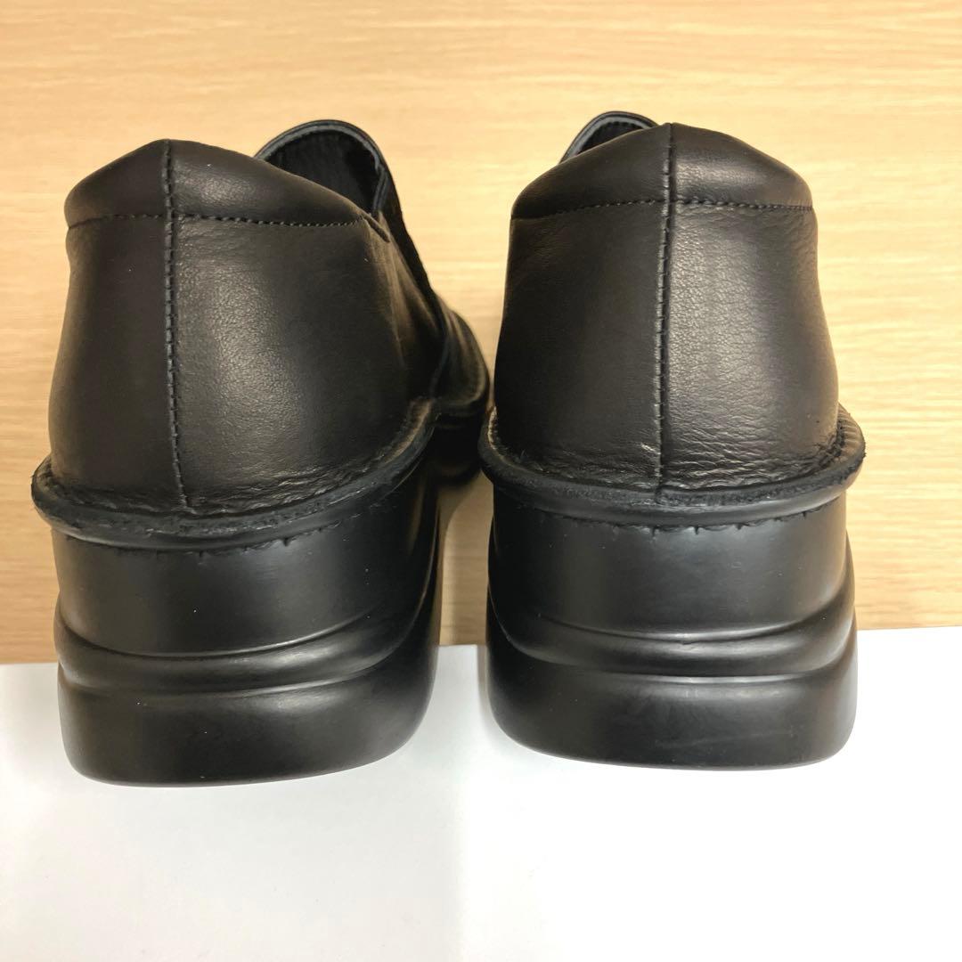 InCHOLJE 本革スリッポンシューズ　黒　24㎝ 新品