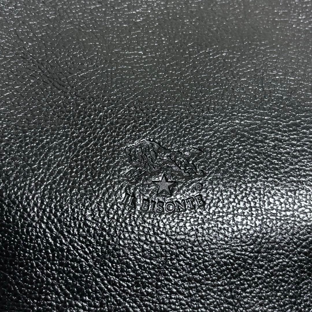 極美品 イルビゾンテ ボディバッグ レザー 黒