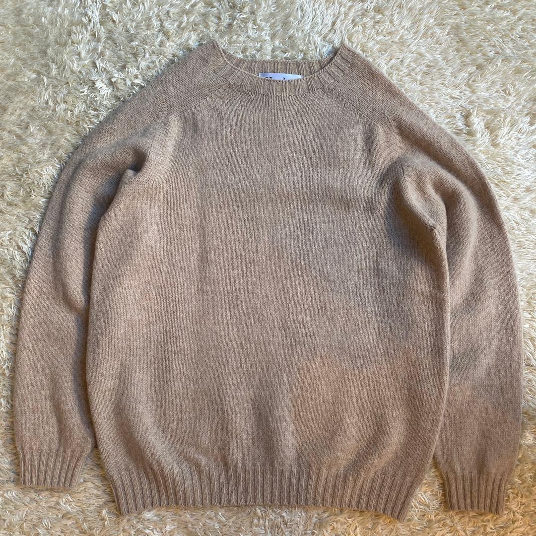 【美品】ハーレーオブスコットランド 44サイズ シャギードック ニット セーター