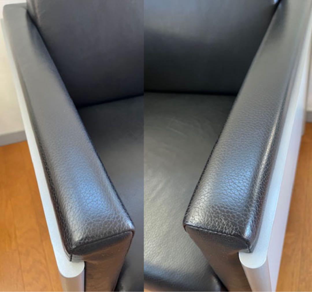 イトーキ　MEZZO ラウンジチェア　① 本革　21万　モダン　シングルソファ