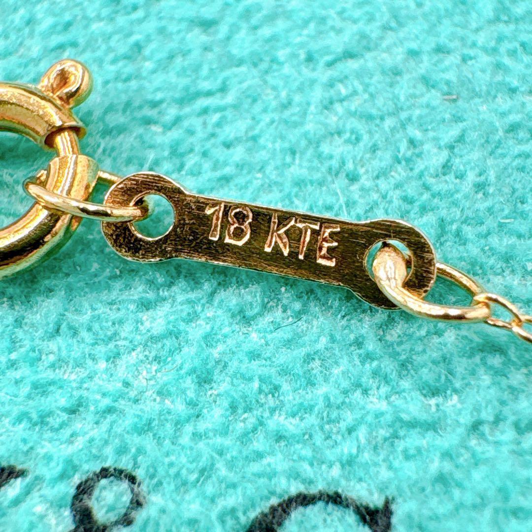 美品 オールドティファニー レター イニシャル i ネックレス k18 ゴールド