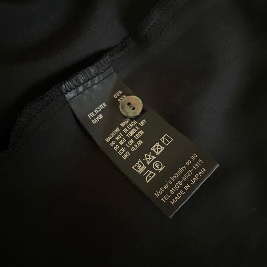 mizuiroindミズイロインドT/Rスタンドカラーフレアシャツワンピース