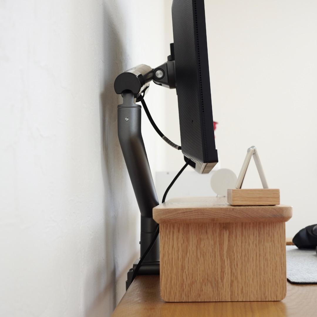 【オーク無垢材】デスクシェルフ(1000mm幅)〈奥行短タイプ〉