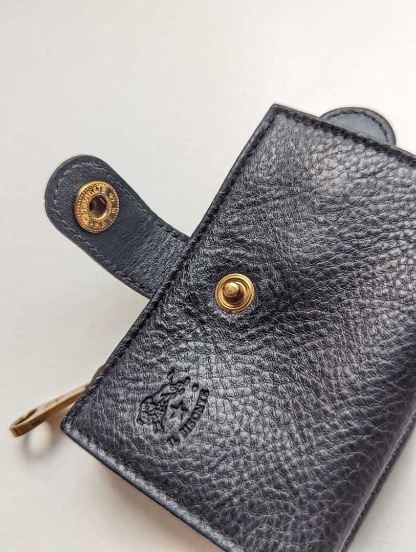 イルビゾンテ キーケース パース ブラック 男女兼用