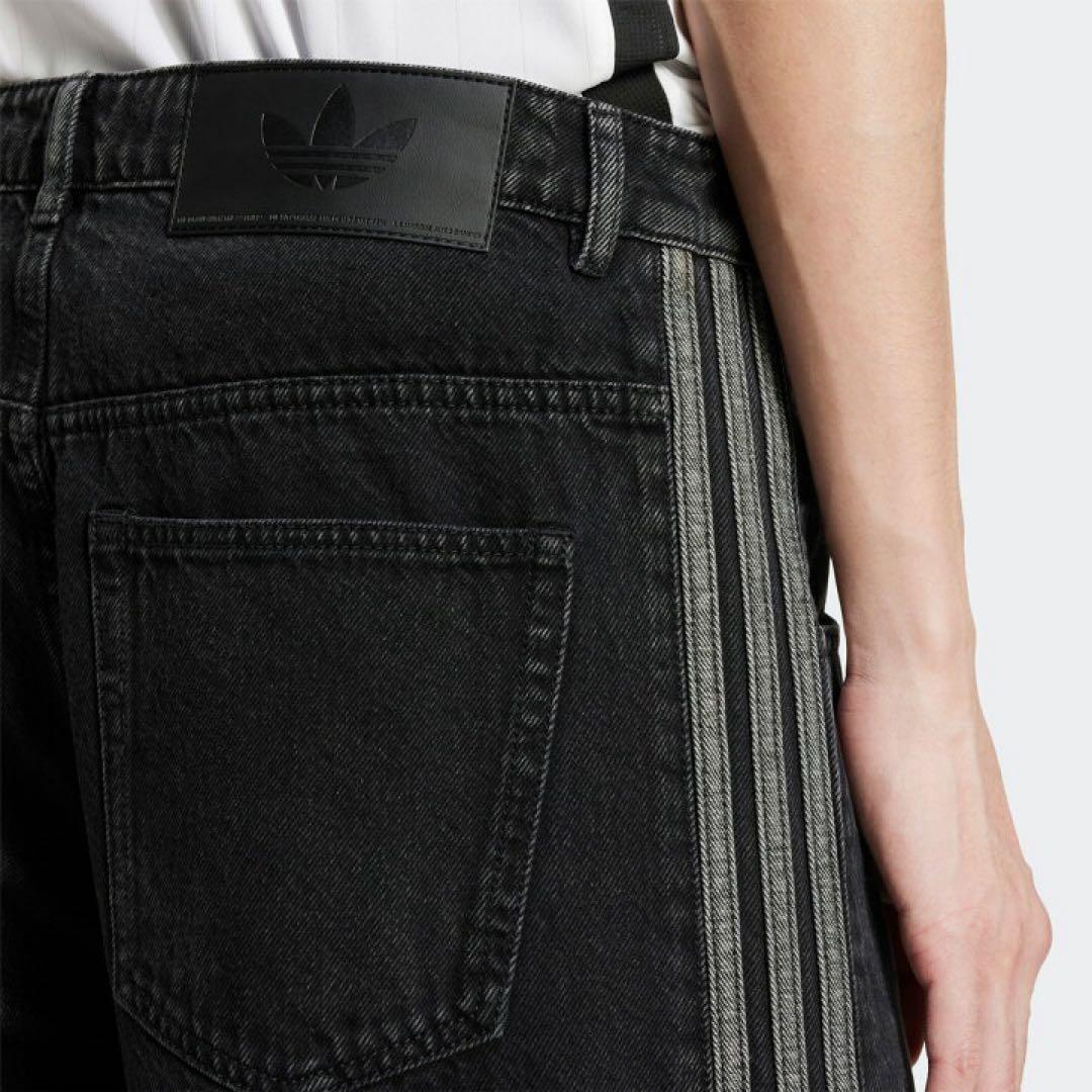 アディダス ブラックデニムパンツ