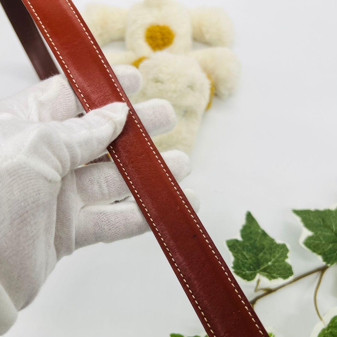 HERMES エルメス コンスタンス　Hベルト ベルト ゴールド　ブラウン ミニ