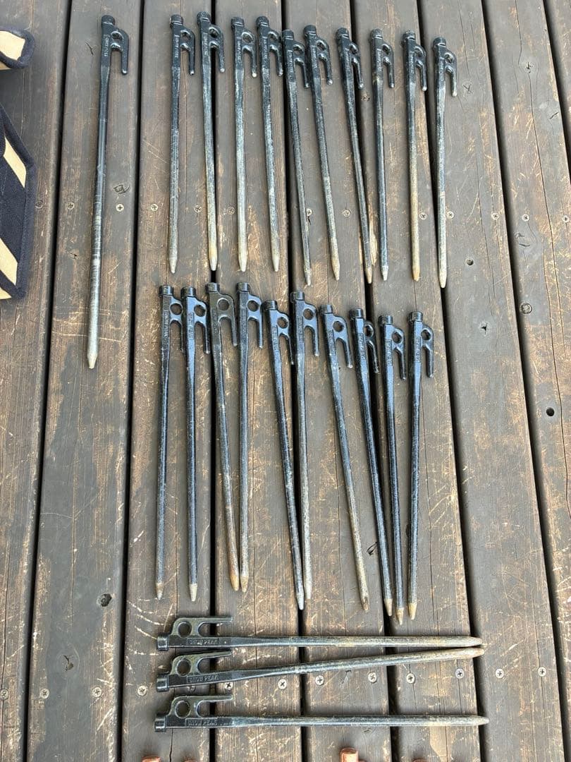 Peak ３点セット ソリッドステーク・ペグハンマー・マルチコンテナ