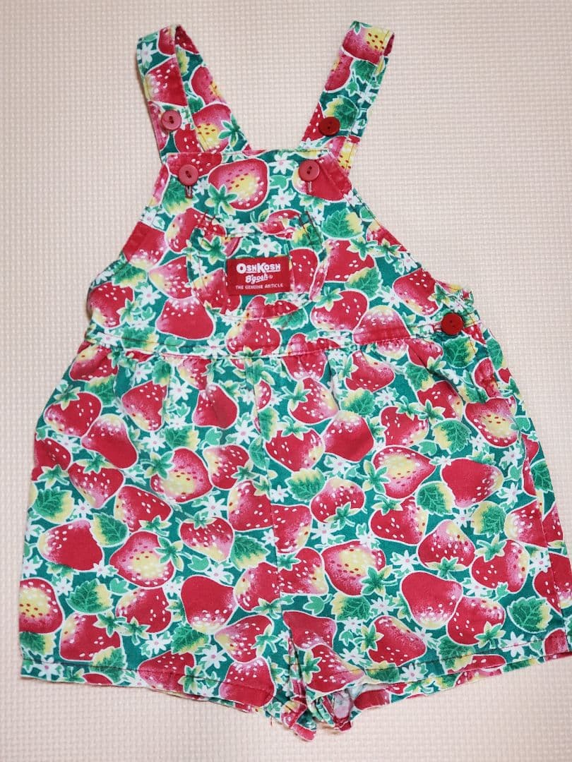 oshkosh 希少いちご　オーバーオール