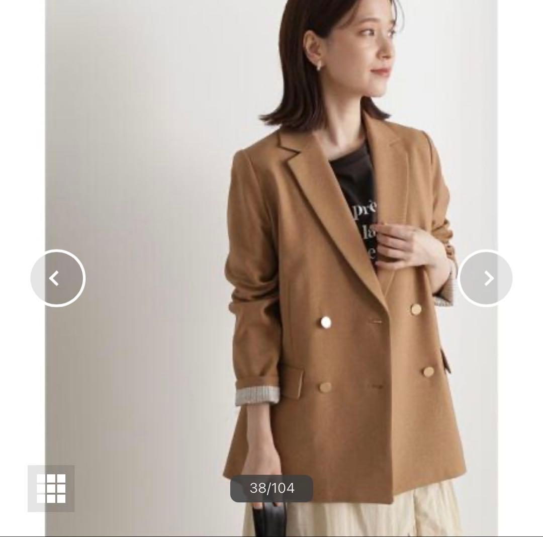 N. Natural Beauty Basicダブルブレストテーラードジャケット