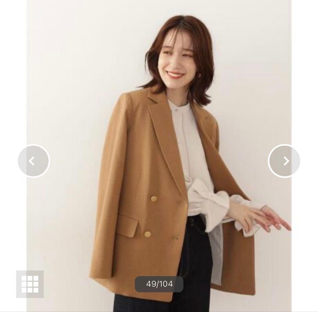 N. Natural Beauty Basicダブルブレストテーラードジャケット