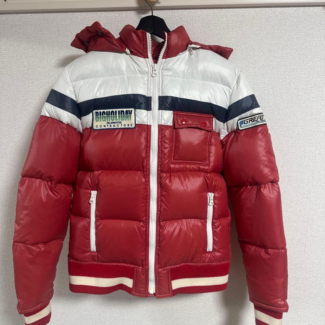 美品！！TMT赤白ダウンジャケット