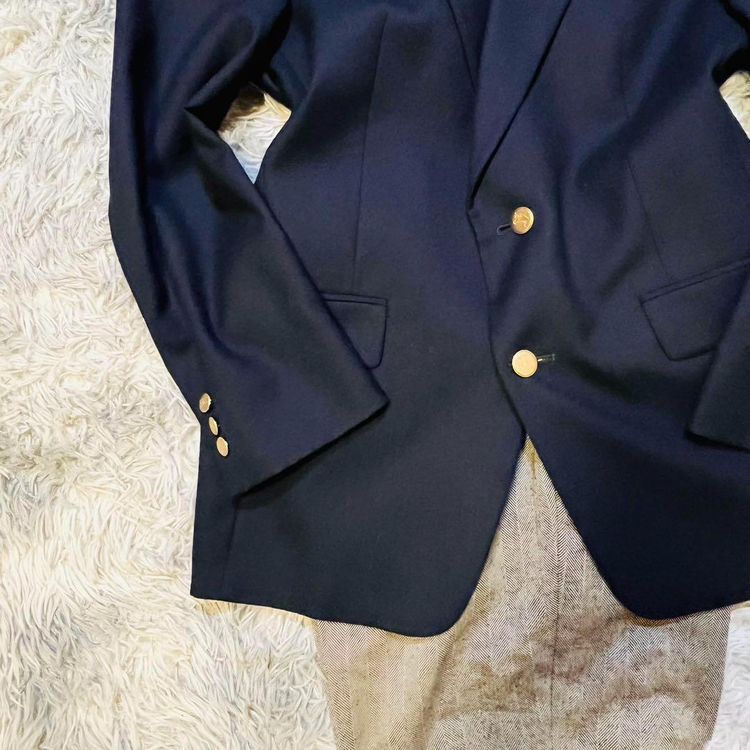 【極美品】 バーバリーズ ネイビー L セットアップ ジャケパン ゴールドボタン