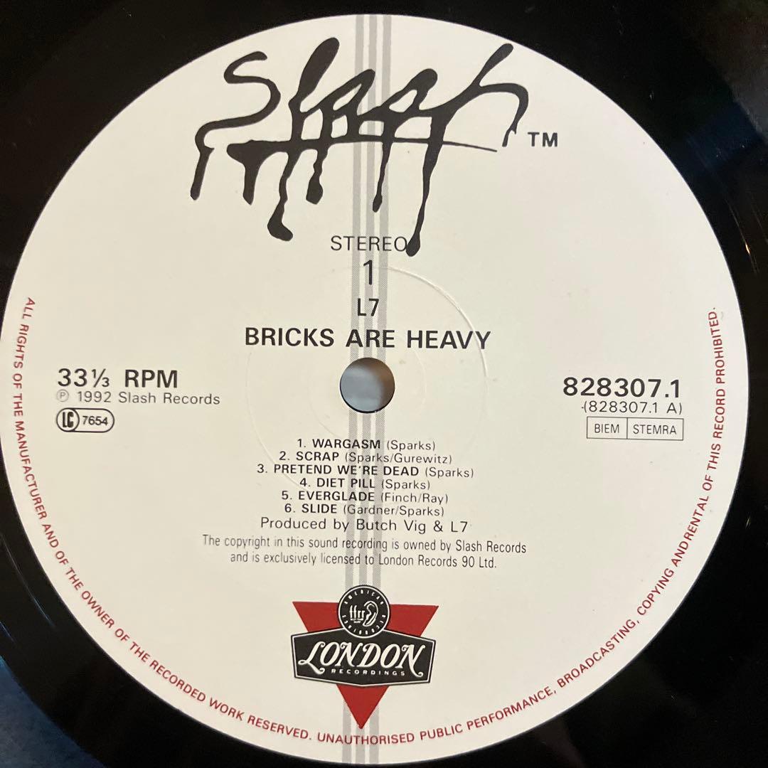 L7 Bricks Are Heavy レコード LP