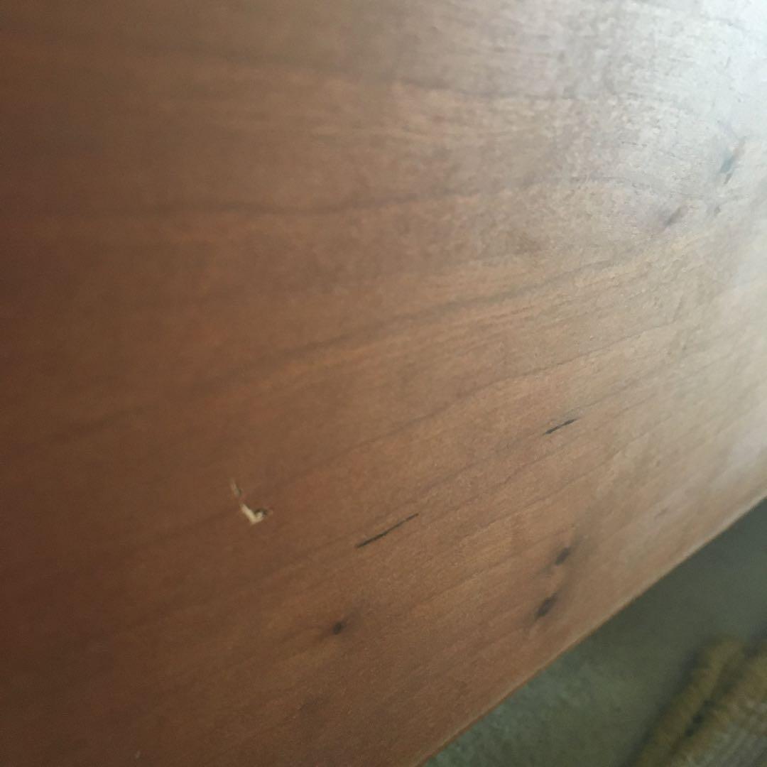 クリビーレ　別注ベッドクイーンサイズ　ブラックチェリー材