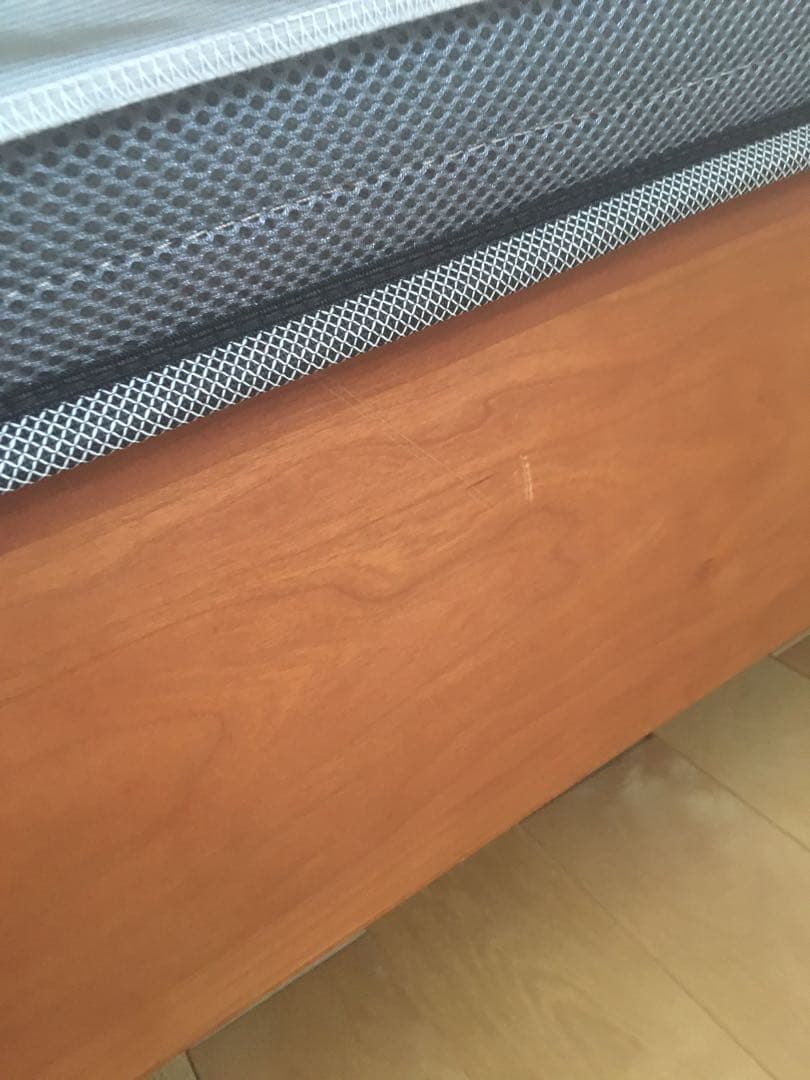 クリビーレ　別注ベッドクイーンサイズ　ブラックチェリー材