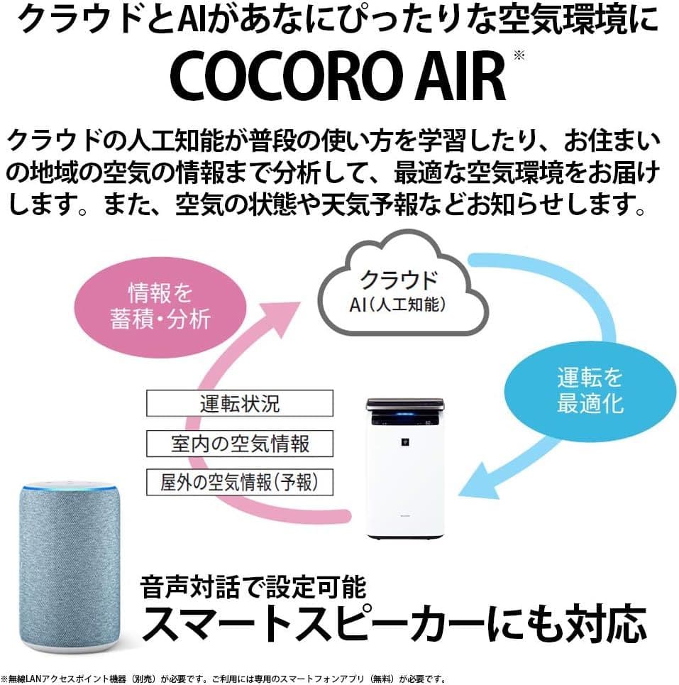 【最終値下】SHARP シャープ 加湿空気清浄機 KI-JP100-W 加湿器