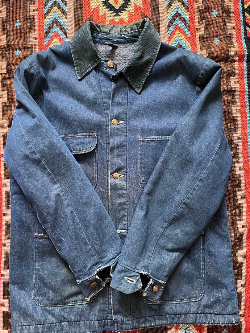 70s ラングラー　カバーオール　Wrangler デニムカバーオール