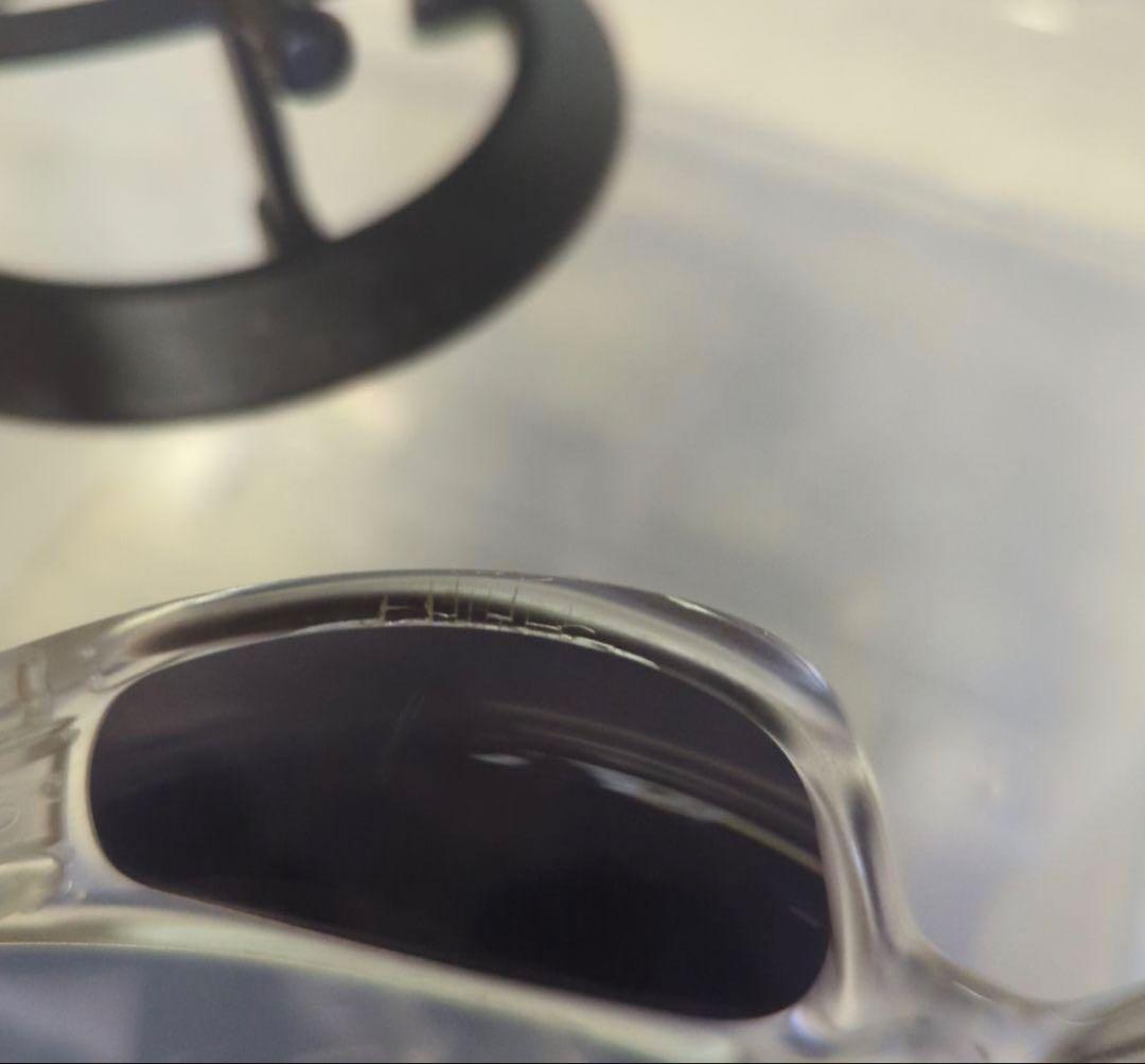 Oakley クリア ブラック スポーツサングラス