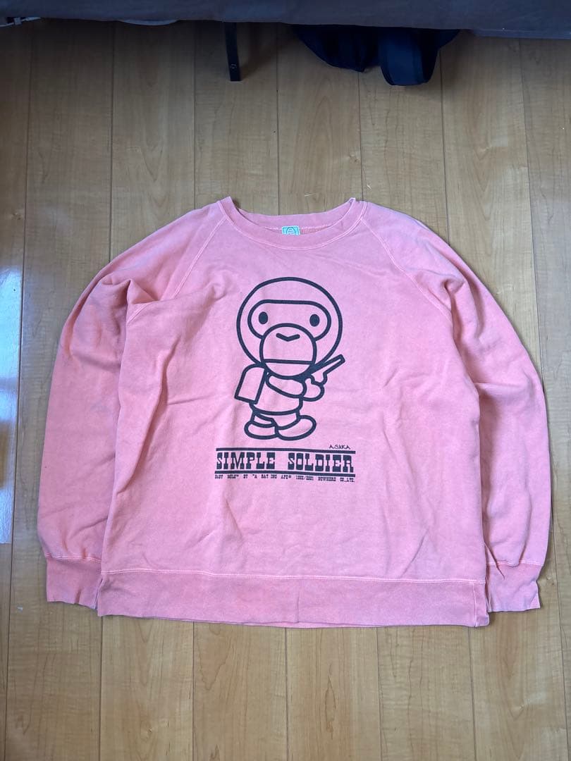 90s APE 最初期タグ スプルースサンプリング オレンジ XL NIGO