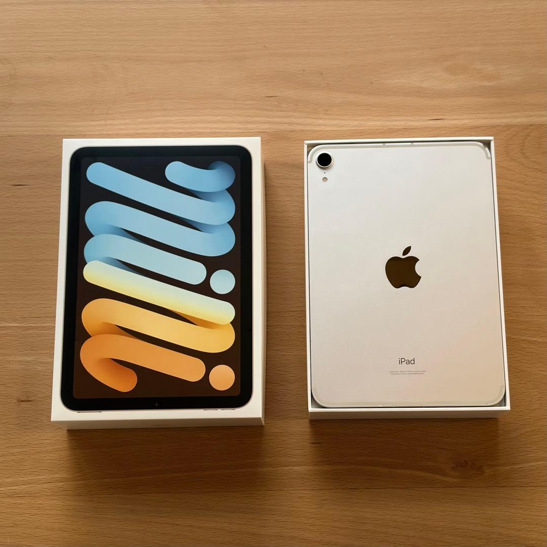 【画面無傷】iPad mini 6 セルラー 64GB PITAKAケース付