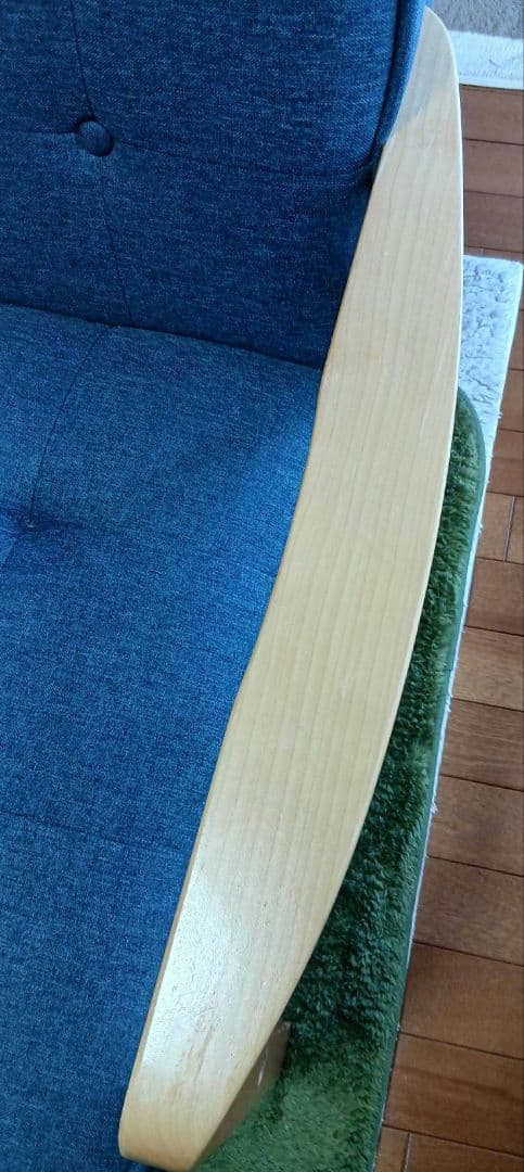 ニトリ　ソファ　ネイビー　2人がけ