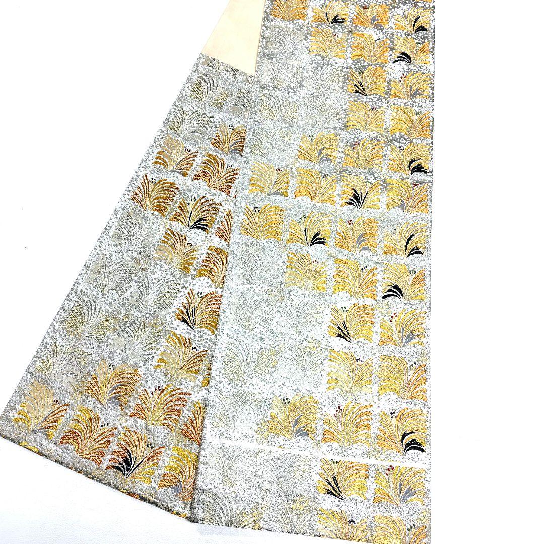 専用帯4805 4742 二点セット ●河瀨満織物謹製 高級 正絹 六通 袋帯