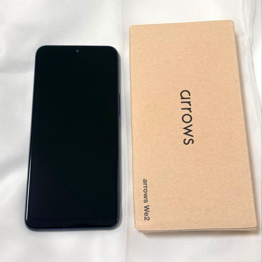 美品 arrows We2 FCG02 ネイビーグリーン スマホ