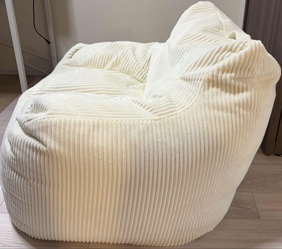 LOOSY 1人掛けビーズソファ Ivory