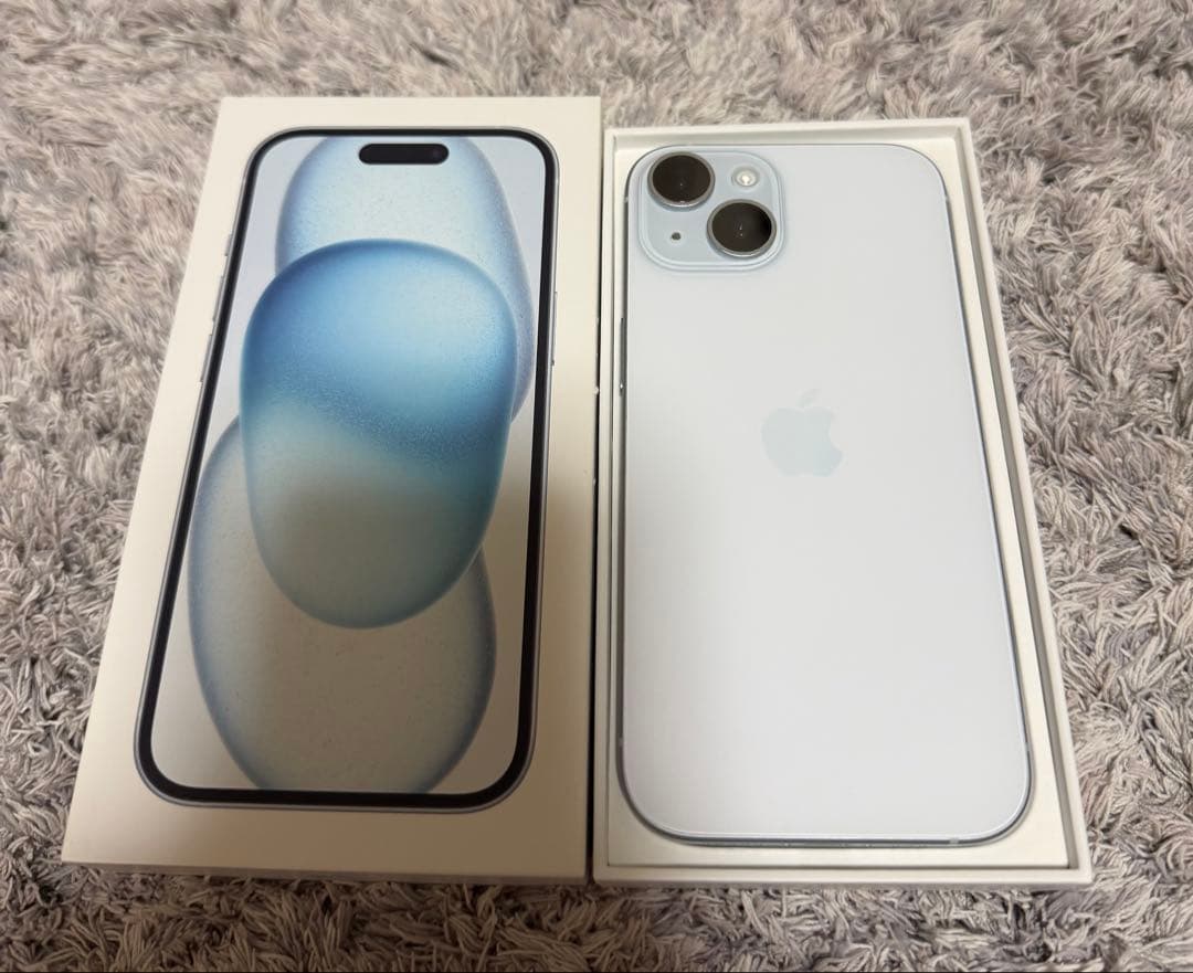 【美品】iPhone 15 256GB ブルー　SIMフリー