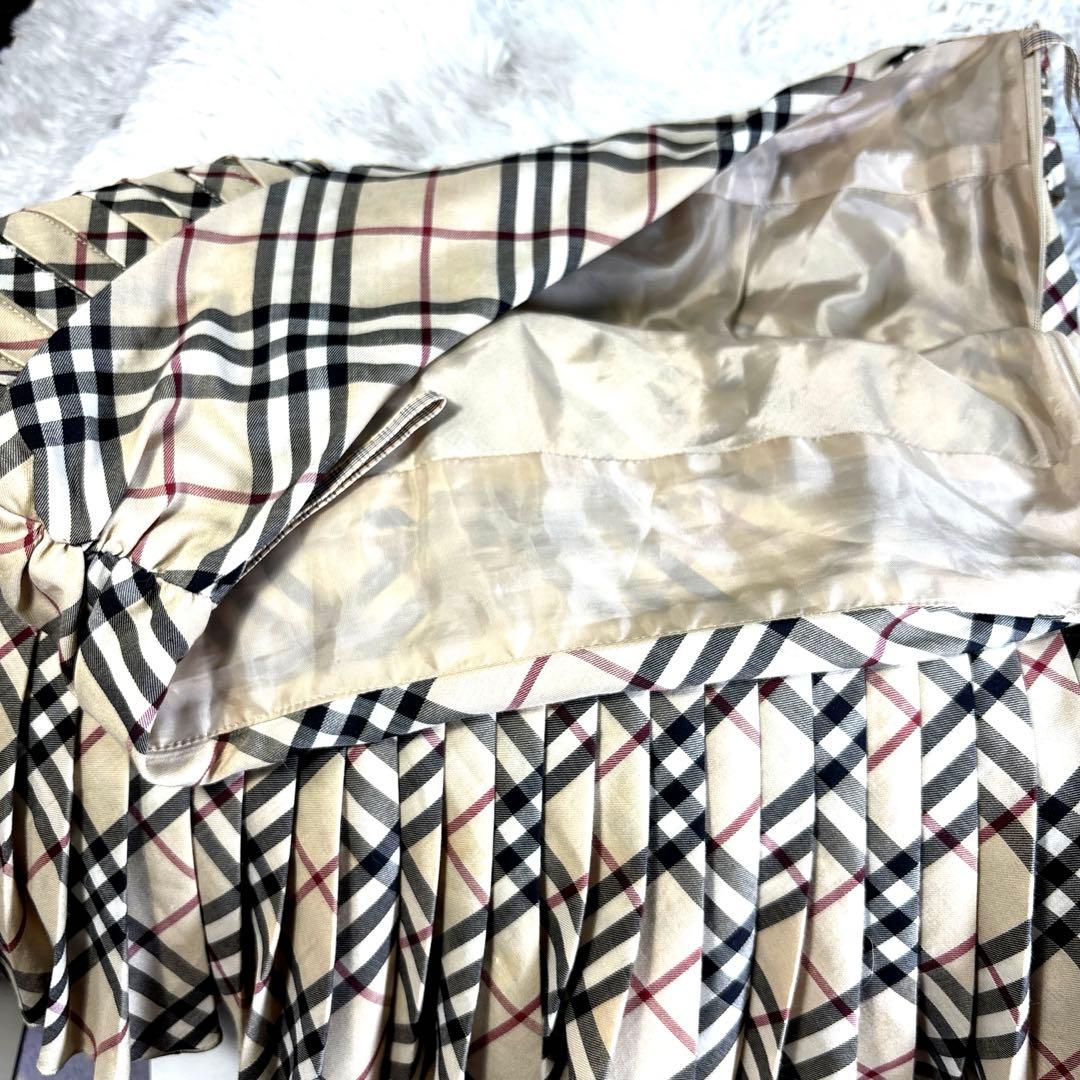 d*9様 ✨バーバリー　プリーツスカート　ミニスカート ノバチェック プリーツ