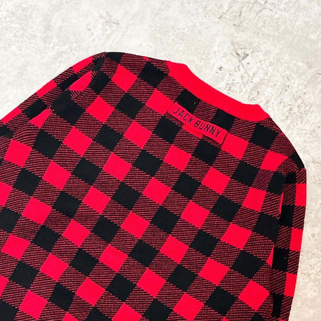 JACK BUNNY!!人気カラー チェック柄 ニット セットアップ M