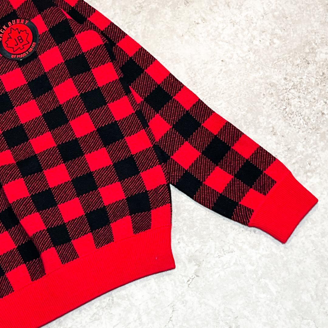 JACK BUNNY!!人気カラー チェック柄 ニット セットアップ M