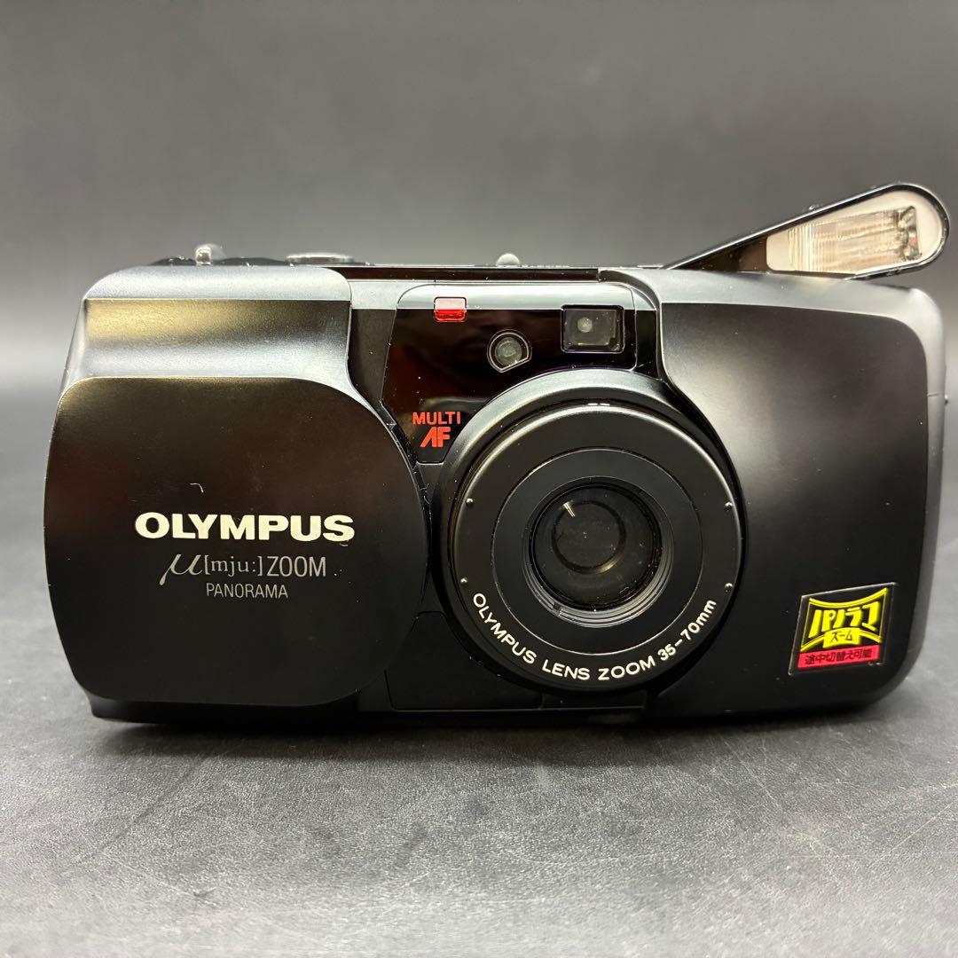 OLYMPUS μ zoom PANORAMA フィルムカメラ　説明書付き