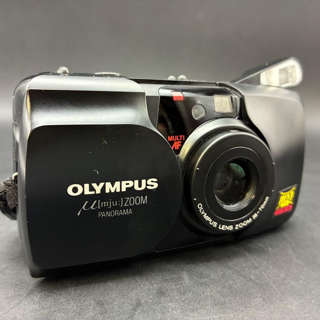 OLYMPUS μ zoom PANORAMA フィルムカメラ　説明書付き
