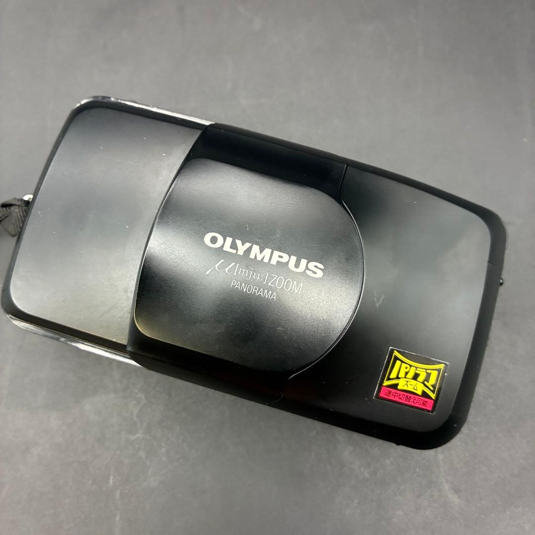 OLYMPUS μ zoom PANORAMA フィルムカメラ　説明書付き