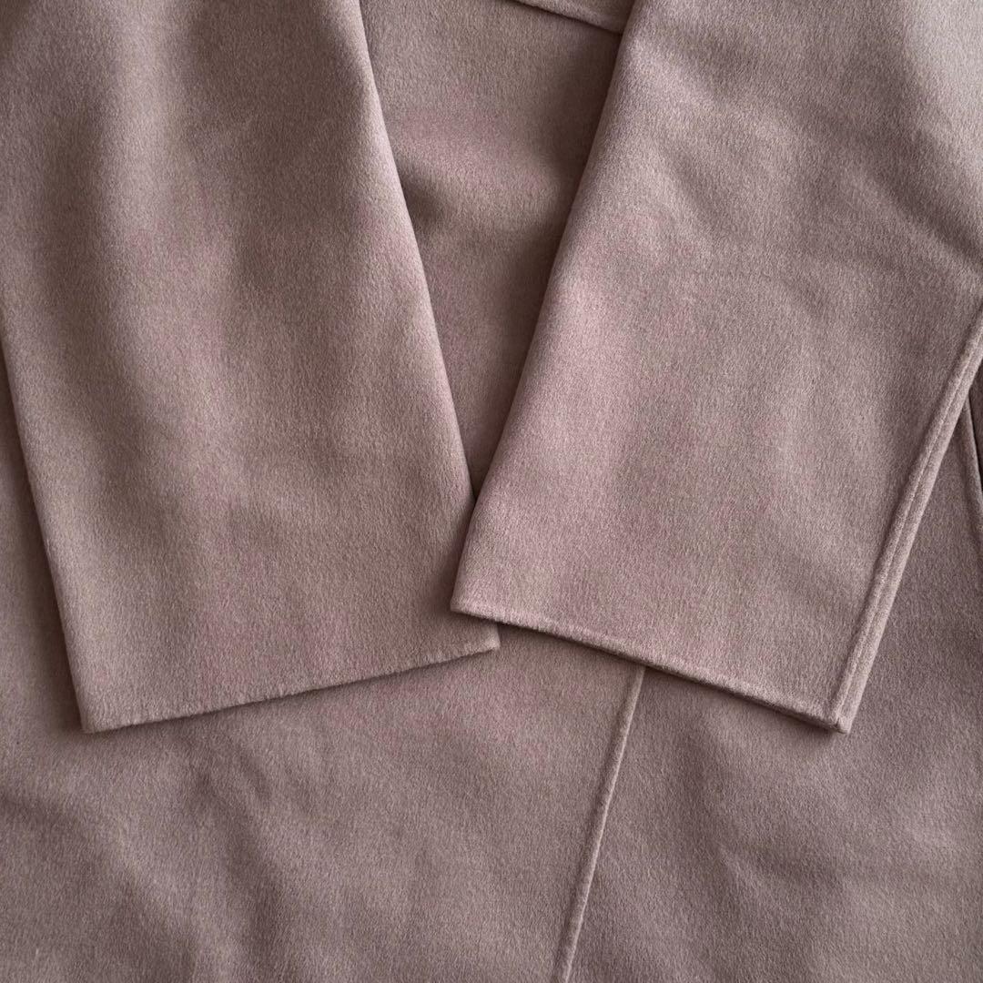 美品 ノーブル 定価5.3万円 ウール リバー オーバーコート◆ベージュ