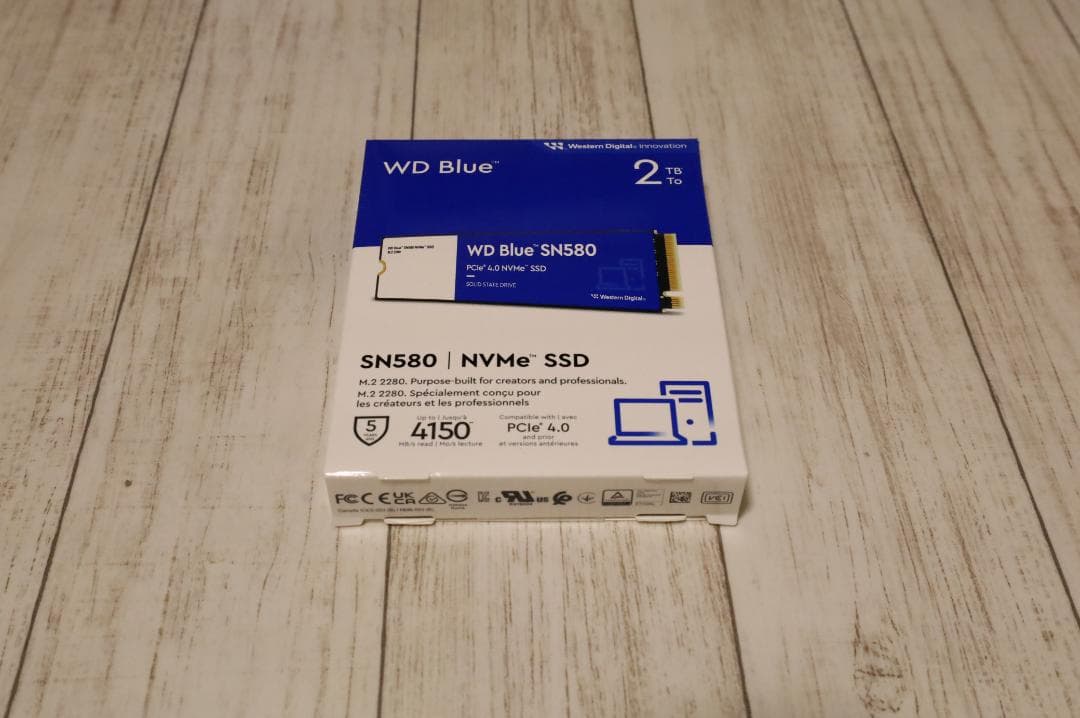 新品未開封】WD Blue SN580 M.2 NVMe SSD 2TB