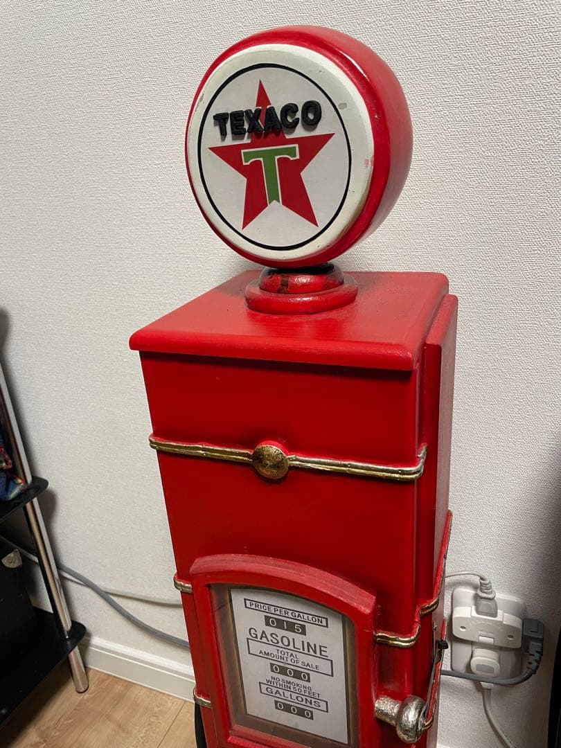 アンティークアイテムCDホルダー　ガスポンプ　TEXACO