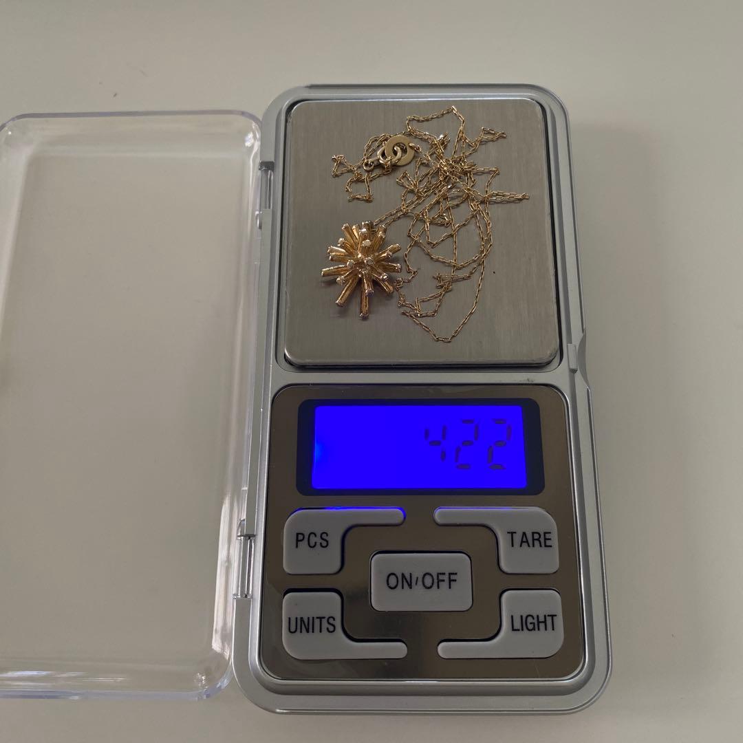 KAORU スターダストLネックレス K10PG K10YG 約4.2g