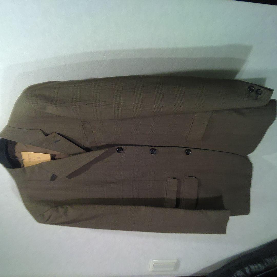 未使用　MEN,S ＢＩＧＩ ブラウン ストライプ テーラードジャケット