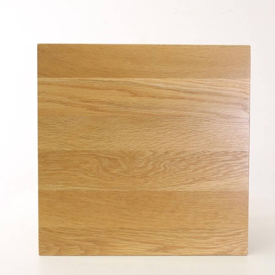 無印良品 無垢材サイドテーブルベンチ 板座・オーク材 37x37x44cm