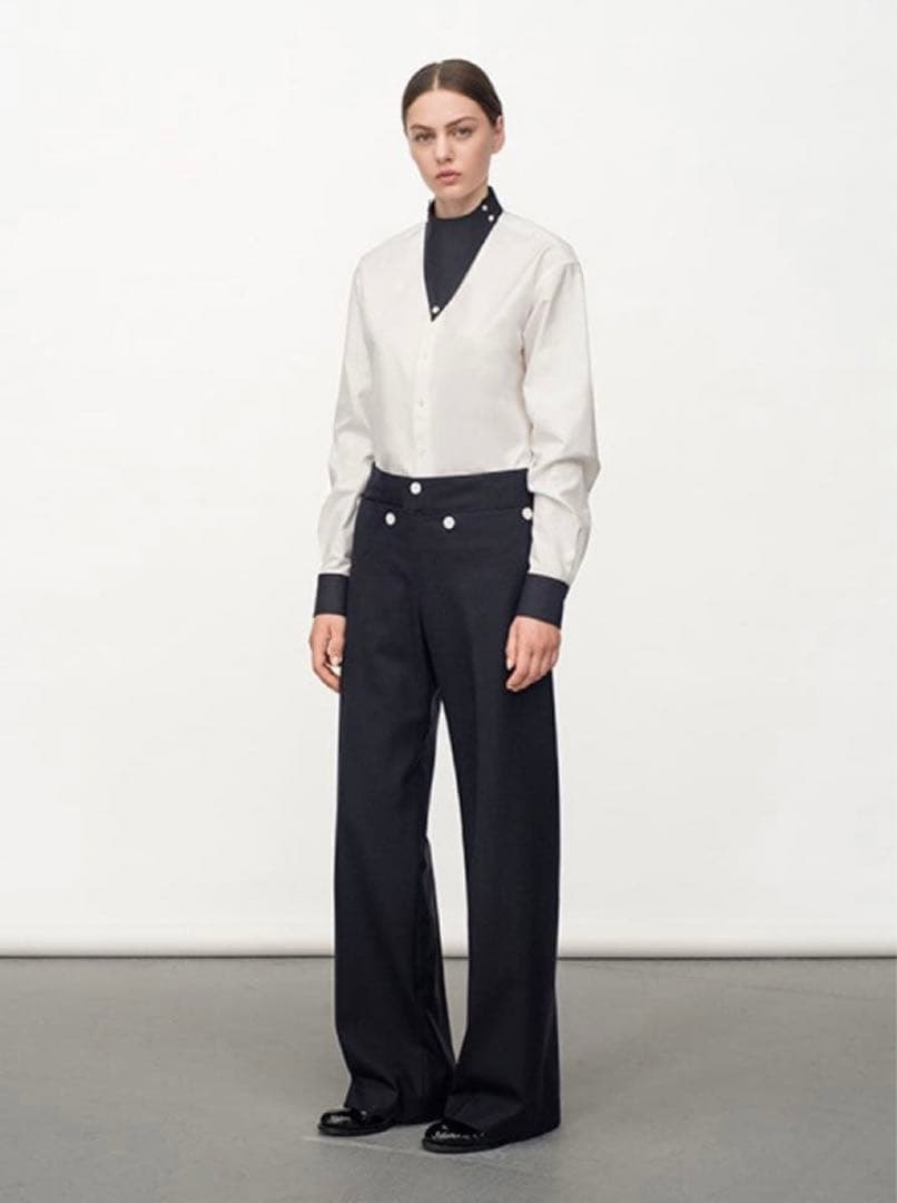 美品✨HYKE ワイドパンツ マリンパンツ