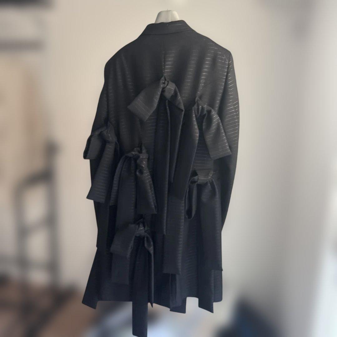 コムデギャルソンオムプリュス　2025SS リボン付きロングジャケット