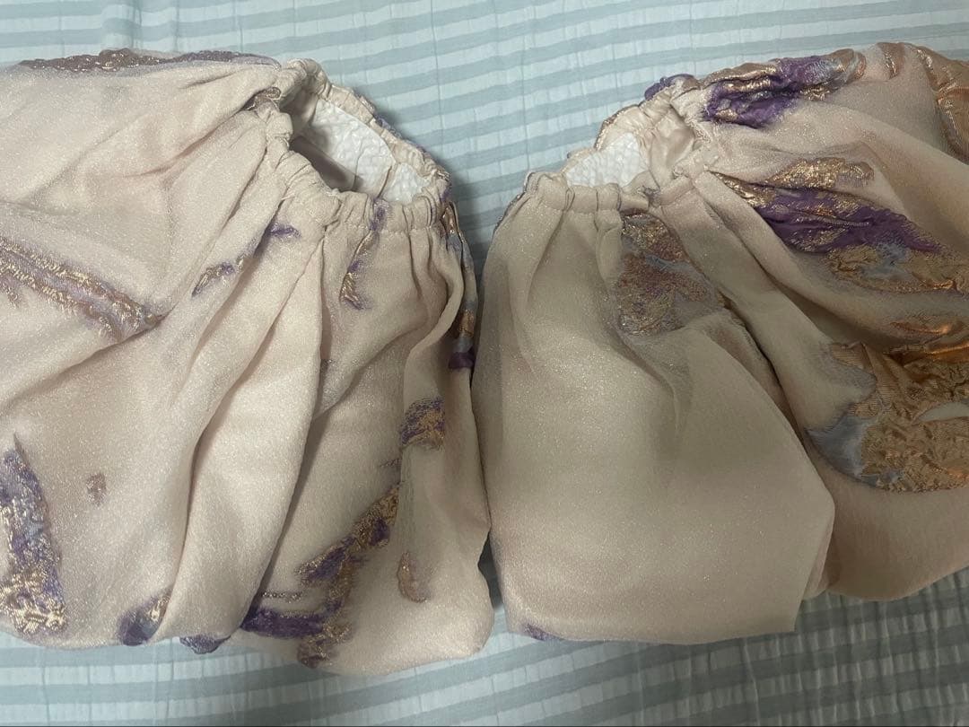 【期間限定値下げ】ドレスプロダクション2way総柄ジャガード パフスリーブドレス