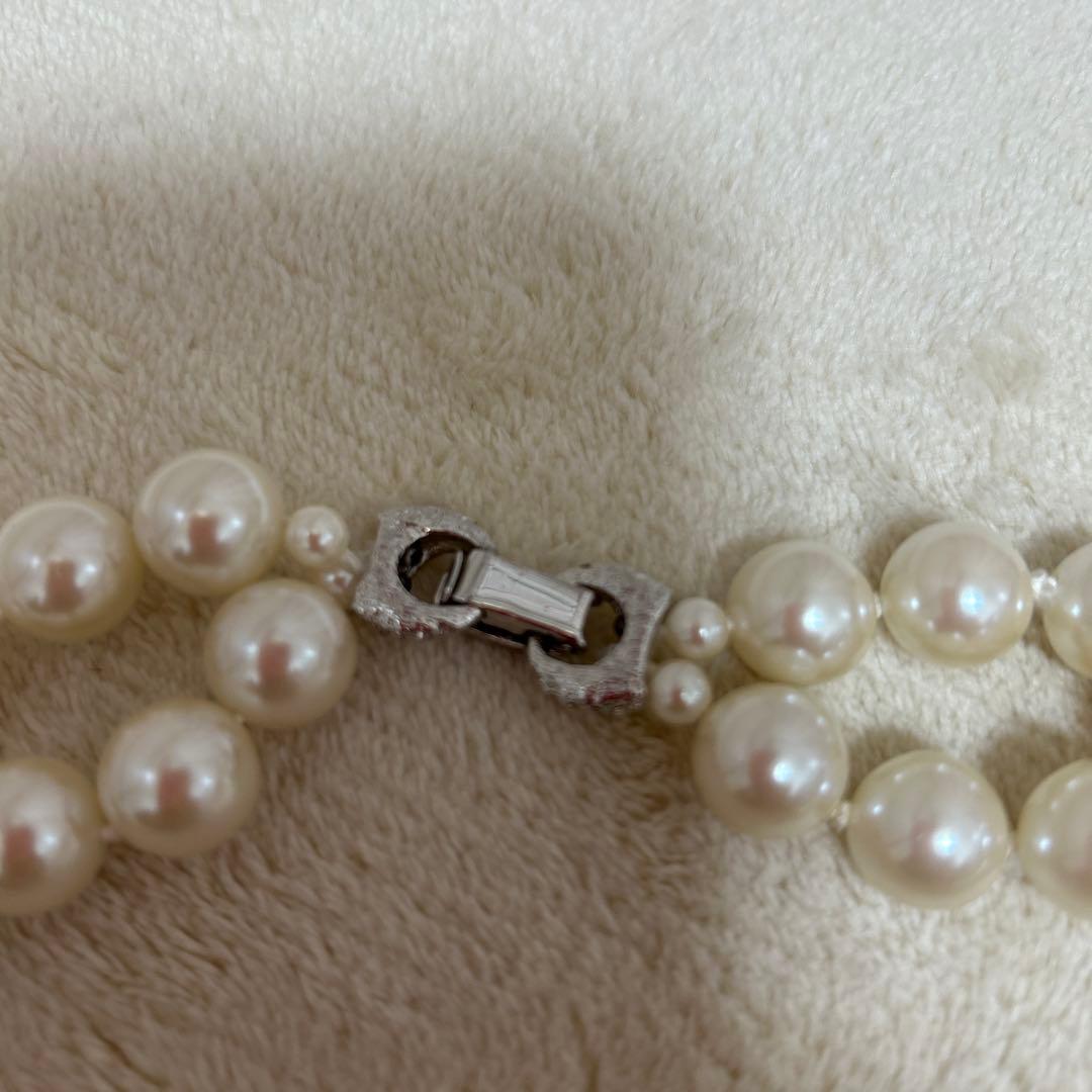 フォクシー　ネックレス　2連パール