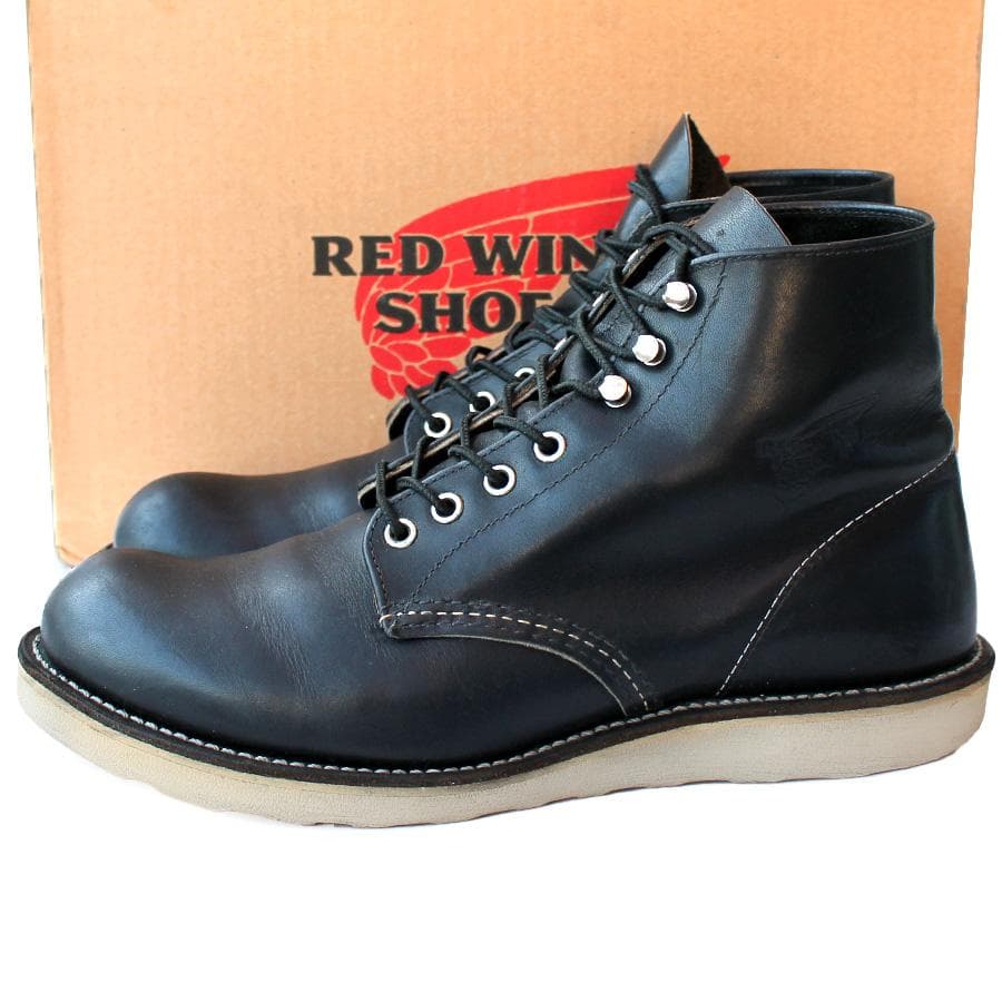 廃番 Red Wing 9070 ラウンドトゥ ワークブーツ ブラックハーネス