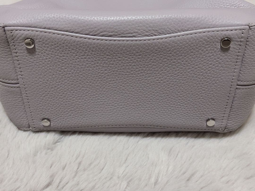 【美品】kate spade ダンプリング　スモール　サッチェル　グレー